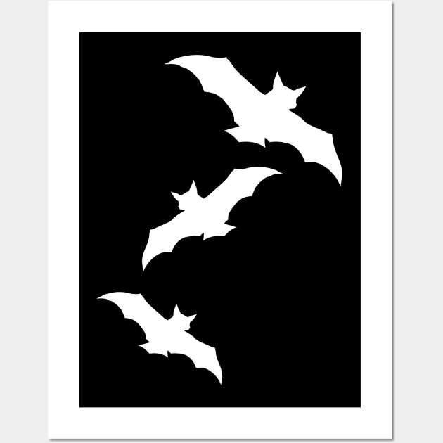Halloween bats pattern Wall Art by desperateandy